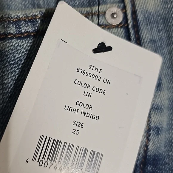 DKNY Raw Hem Crop‎ Flare Jeans Size 25 NWT - Picture 6 of 9